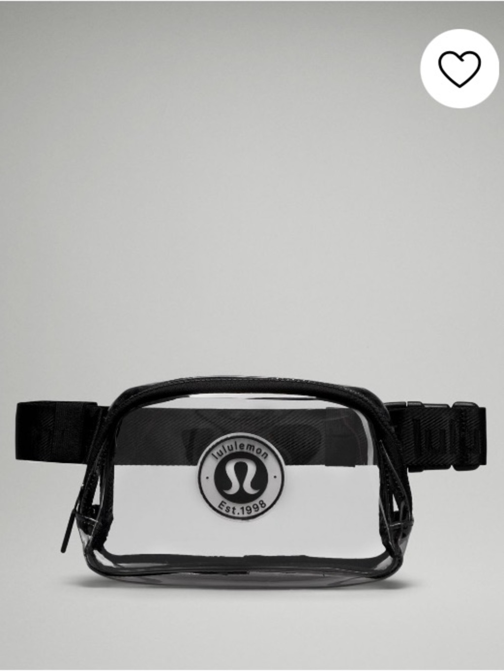 lululemon - clear belt bag
